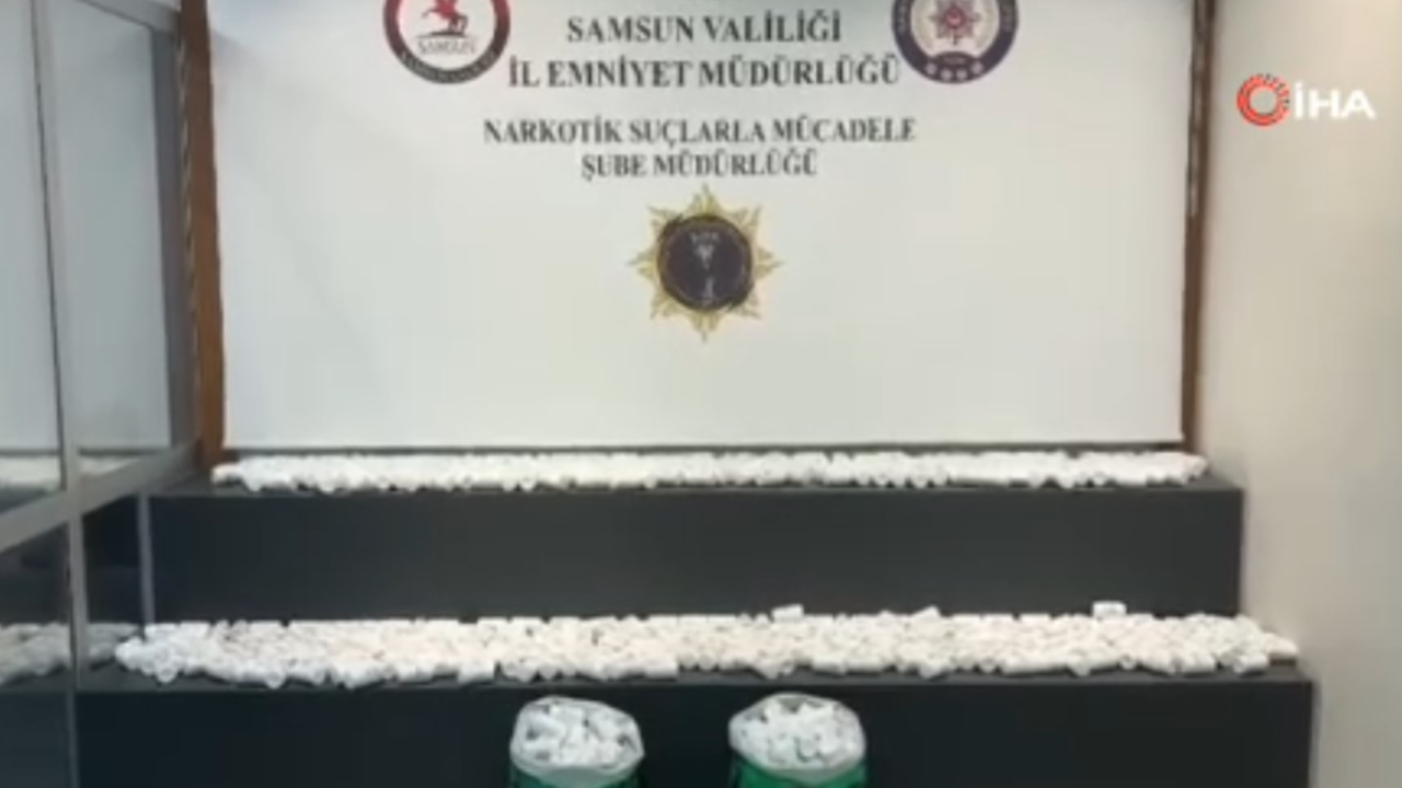Samsun’da çatı katında 45 bin uyuşturucu hap bulundu