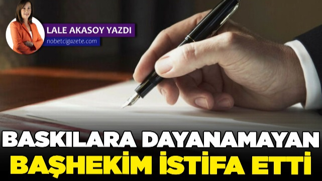 Başhekim baskıya dayanamadı istifayı bastı!