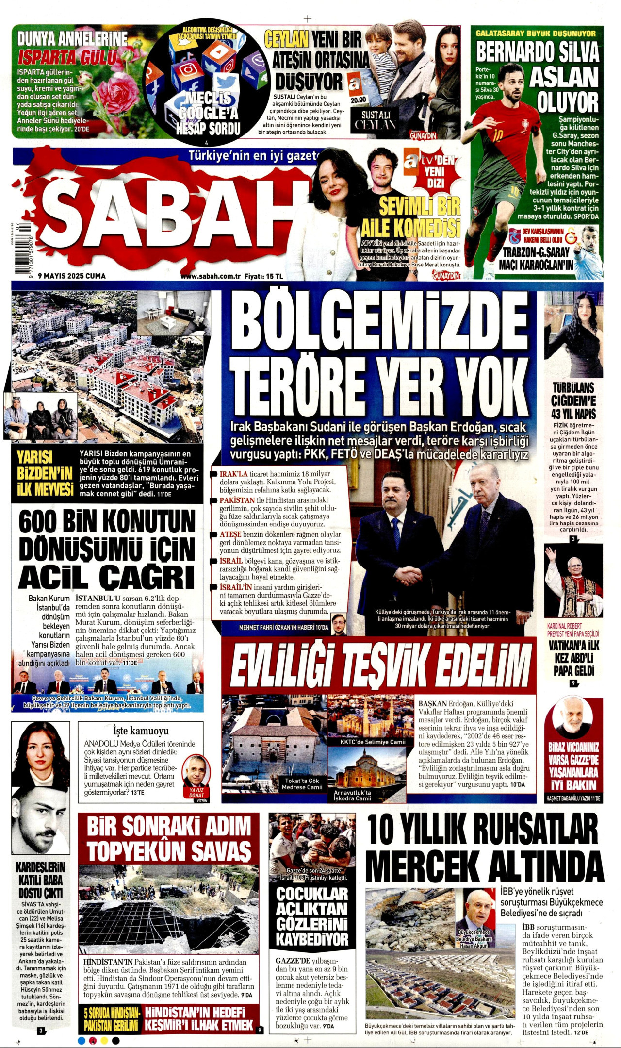 SABAH Gazete Manşeti