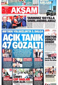 AKŞAM Gazete Manşeti