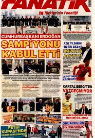 FANATİK Gazete Manşeti