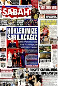 SABAH Gazete Manşeti
