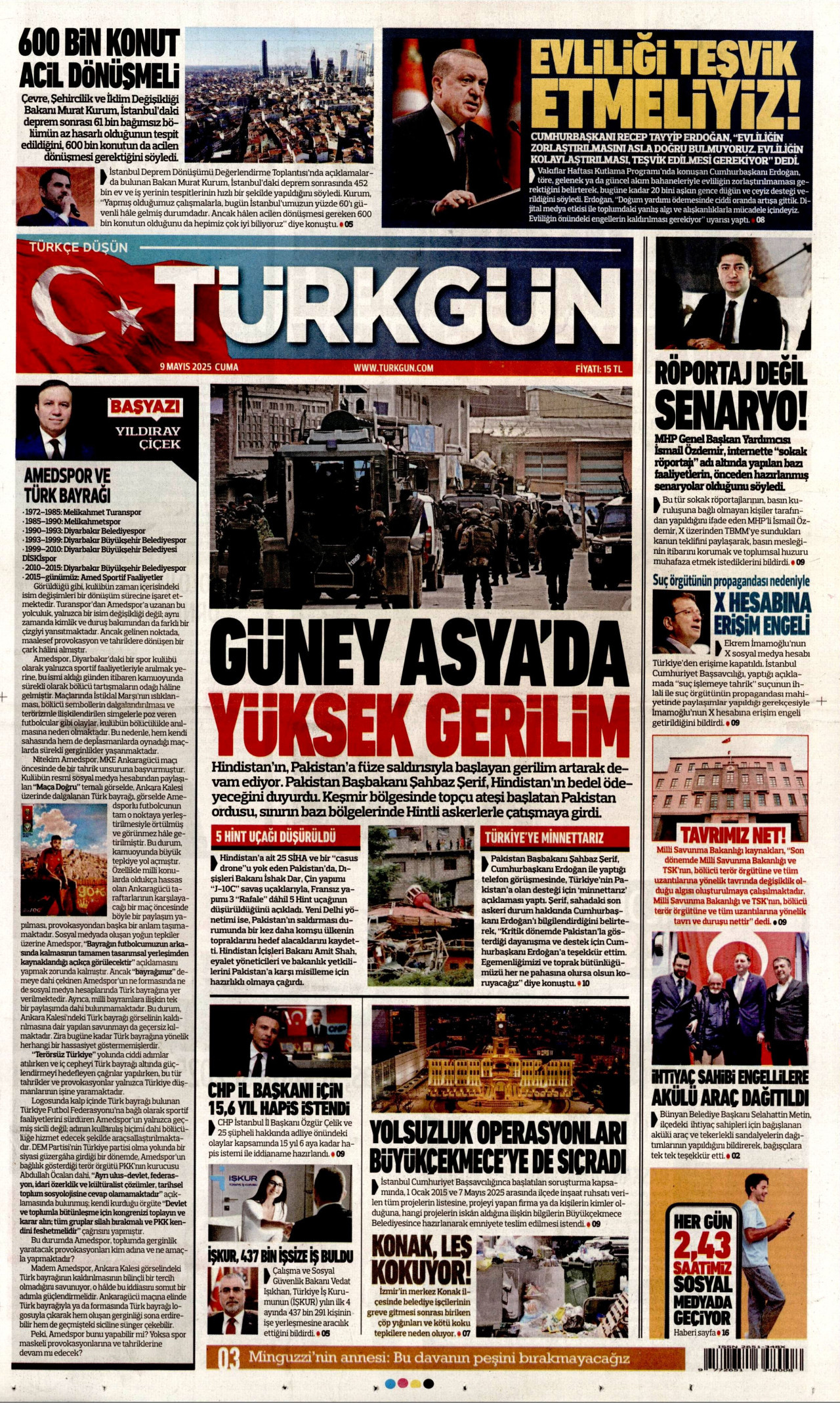 TÜRKGÜN Gazete Manşeti